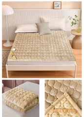 Thảm nỉ nhung trải giường , đệm được chần bông , ấm , êm hàng nhập khẩu