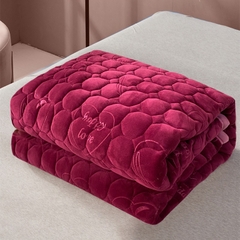 Thảm nỉ nhung trải giường , đệm được chần bông , ấm , êm hàng nhập khẩu
