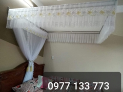 Mùng khung LÙA DỌC (LÙA ĐẦU) kiểu vuông inox chống muỗi -không kèm khung