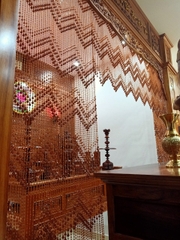 RÈM NHỰA GIẢ PHA LÊ TRANG TRÍ MẪU SÁO ĐÁ ĐẸP