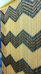 rèm cửa hạt cườm vàng