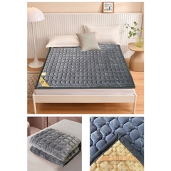 Thảm nỉ nhung trải giường , đệm được chần bông , ấm , êm hàng nhập khẩu