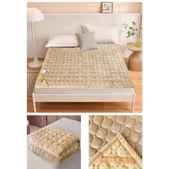 Thảm nỉ nhung trải giường , đệm được chần bông , ấm , êm hàng nhập khẩu