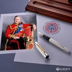 Bút Máy Conway Stewart King Charles III Coronation 2023 | Sterling Silver Limited Edition