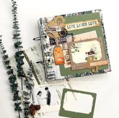 Scrapbook vintage sổ ảnh Live Laugh Love