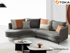 Bộ sofa da nỉ nhập khẩu F8020m