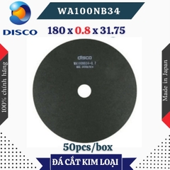 Đĩa cắt kim loại Disco WA100NB34 size 180 x 0.7 x 31.75 (mm)