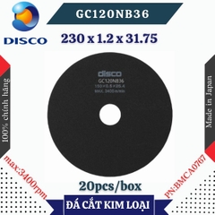 Đĩa cắt kim loại Disco GC120NB36 size 255 x 1.2 x 31.75 (mm)