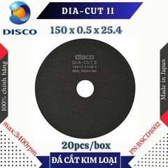 Đĩa cắt kim loại Disco DIA-CUT II size 150 x 0.5 x 25.4 (mm)