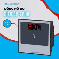 Đồng hồ đo điện áp 1 pha AV-21V Multispan