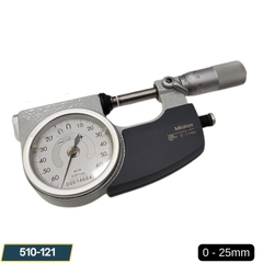 Panme đồng hồ đo ngoài Mitutoyo 510-121 (0 - 25mm)