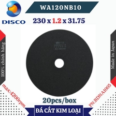 Đĩa cắt kim loại Disco WA120NB10 size 230 x 1.2 x 31.75 (mm)