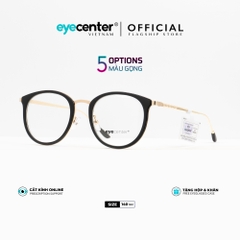 [C67]Gọng kính cận nữ chính hãng EYECENTER dáng mắt mèo nhựa phối kim loại chống gỉ cao cấp casual.67 EC 9237 9228 by Eye Center Vietnam