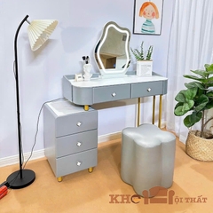 Bộ bàn trang điểm nhập khẩu đẹp có đôn ngồi BTD-17