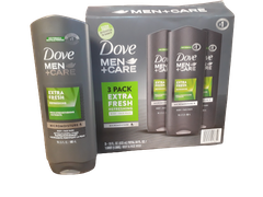 Sữa Tắm Dove Men+Care Extra Fresh Body and Face Wash, 3pk/18oz ( Lốc 3 Chai)