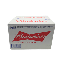 BUDWEISER BEER ALUMINUM BOTTLE 24x355ml