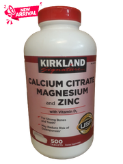 Viên uống bổ khớp Kirkland Signature Calcium Citrate Magnesium & Zinec ( 500 VIÊN)