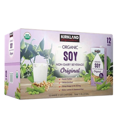 Kirkland Signature Organic Soy Non-Dairy Beverage, Original 12/32oz