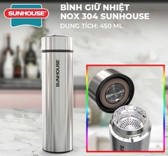 Bình giữ nhiệt Sunhouse inox 304 450ml