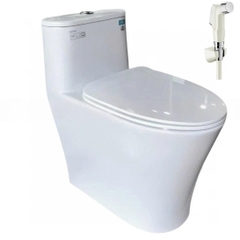 Bồn cầu 1 khối Viglacera V829 tặng kèm xịt vệ sinh VG826