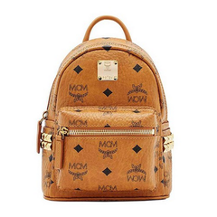 Balo MCM Stark Side Studs Bebe Boo Backpack in Visetos Size X_Mini