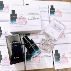 Set nước hoa Dior mini ( Sauvage EDP 10mL + Miss Dior EDP 5mL)