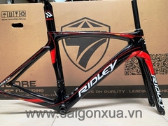 Khung sườn xe đạp đua chuyên nghiệp : RIDLEY NOAH SL (Full Carbon). Màu Đen/đỏ/trắng