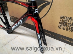 Khung sườn xe đạp đua chuyên nghiệp : RIDLEY NOAH SL (Full Carbon). Màu Đen/đỏ/trắng