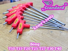 Lục giác bông cán Chữ T Standard T10 T15 T20 T25 T27 T30 T40