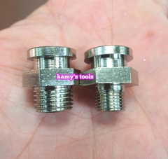 Vú mỡ gài đầu tròn đầu bằng 16mm tán 16.7mm răng 9.6mm và 12.6mm