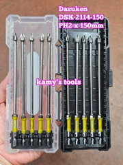 Đầu mũi bắn vít bake PH2 dài 150mm Dasuken DSK 2114-150 (bán lẻ 1 cây)