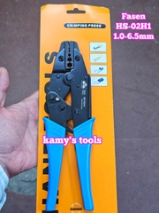 Kìm bấm cos lục giác đầu nối cáp đồng trục camera Fasen HS-02H1 đường kính 1.0-6.5mm dài 9 inch 235mm