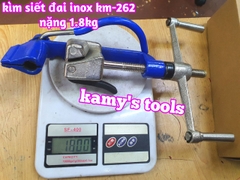 Kìm siết đai inox km-262 kamy tools, dụng cụ rút siết cảo căng dây đai inox tương tự s262 ybico