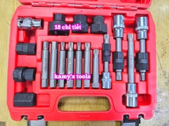 Bộ tuýp khẩu tháo mở puly máy phát 18 chi tiết Wetools WT1170