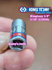 Đầu tuýp khẩu 5/16 inch (7.9mm) lỗ 1/4 inch Kingtony 233010S
