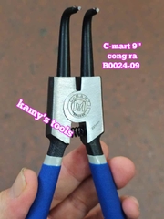 Kìm mở phe C-mart dài 9 inch 230mm cong ra B0024-09 cong vô B0025-09