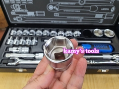 Bộ tuýp khẩu 1/2 inch 24 chi tiết lục giác 6 cạnh 10-32mm Licota ALT-5002F