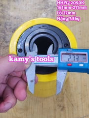 HHYG-2050K Kích thủy lực có lỗ rỗng tâm TLP 20 tấn hành trình 50mm lỗ 27mm 161mm-211mm