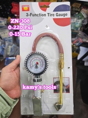 Đồng hồ bơm lốp xe ô tô đài loan cao cấp Mahco dạng thẳng model ZN-308 ZN308
