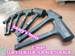 Búa cao su giảm chấn 1LB 1.5LB 2LB 3LB 4LB 5LB 6LB C-mart G0003-1 G0003-1.5 G0003-2 G0003-3 G0003-4 G0003-5 G0003-6