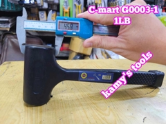 Búa cao su giảm chấn 1LB 1.5LB 2LB 3LB 4LB 5LB 6LB C-mart G0003-1 G0003-1.5 G0003-2 G0003-3 G0003-4 G0003-5 G0003-6