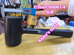 Búa cao su giảm chấn 1LB 1.5LB 2LB 3LB 4LB 5LB 6LB C-mart G0003-1 G0003-1.5 G0003-2 G0003-3 G0003-4 G0003-5 G0003-6