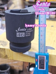 Đầu tuýp khẩu 1 inch Santa thép Cr-mo 46mm 48mm 50mm 55mm 56mm 58mm IM346 IM348 IM350 IM355 IM356 IM358