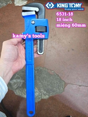 Mỏ lết răng Kingtony 18 inch 450mm 6531-18 mở miệng 60mm