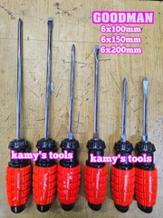 Tua vít cán gai Goodman 6mm dài 100mm 150mm 200mm bake dẹp 6x100mm 6x150mm 6x200mm 91604STM 91606STM 91608STM 91604PH 91606PH 91608PH