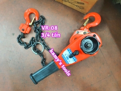 Pa lăng xích lắc tay Nitto 3/4 tấn (0.75 tấn) 1.5m (1.5 mét) VR-08 cao cấp