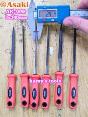 Bộ dũa giũa mini 6 cây Asaki AK-3898 cỡ 3mm 3x140mm