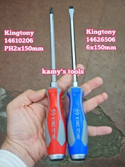 Tua vít đóng bake dẹp Kingtony PH2 6mm dài 150mm model 14610206 và 14626506