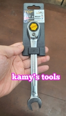 Cờ lê vòng miệng tự động đảo chiều 8-19mm Top