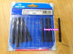 Mũi xiết vít hoa thị 1/4 inch 70mm Kingtony T15 T20 T25 T27 T30 T40 717015T 717020T 717025T 717027T 717030T 717040T
